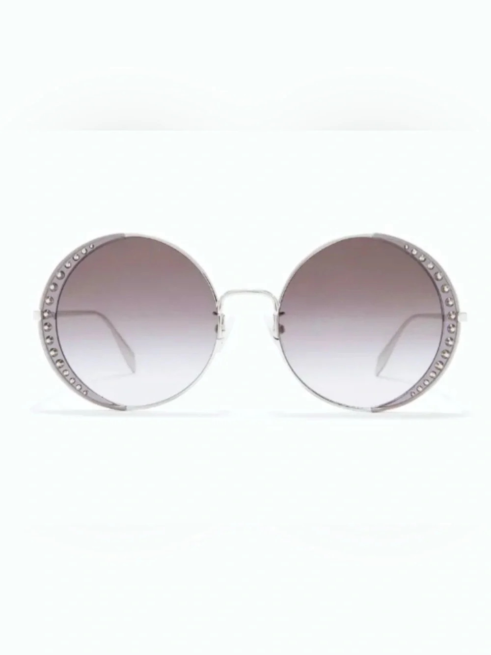 ALEXANDER MCQUEEN 57mm Round Spike Sunglasses - New Condition
